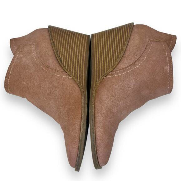 LUCKY BRAND Suede Macawi Ankle Boot Side Zip Size 7.5 - Picture 9 of 11
